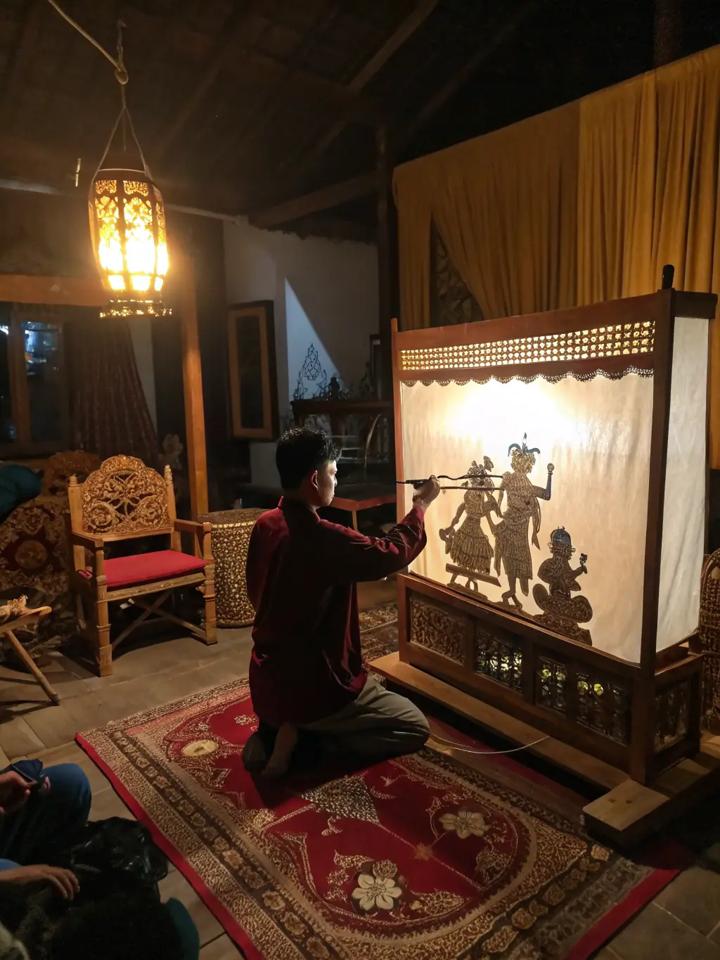 A captivating image of a puppetry performance, highlighting the intricate details of the puppets and the engaging storytelling.